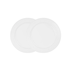 Jogo de 2 Pratos Rasos de Cerâmica 27 cm Branco Le Creuset