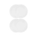 Jogo de 4 Pratos Rasos de Cerâmica 27 cm Branco Le Creuset