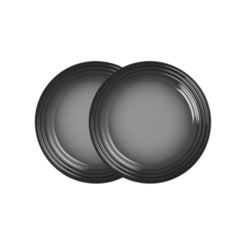 Jogo de 2 Pratos Rasos de Cerâmica 27 cm Flint Le Creuset