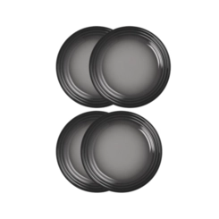 Jogo de 4 Pratos Rasos de Cerâmica 27 cm Flint Le Creuset