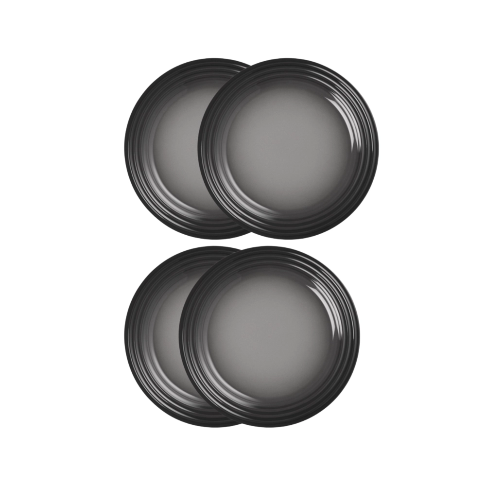 Jogo de 4 Pratos Rasos de Cerâmica 27 cm Flint Le Creuset