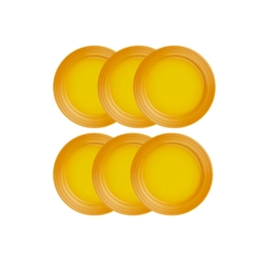 Jogo de 6 Pratos Rasos de Cerâmica 27 cm Nectar Le Creuset