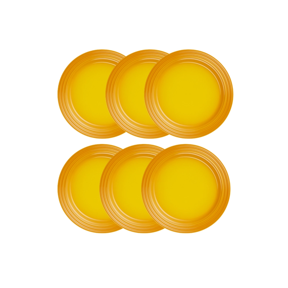 Jogo de 6 Pratos Rasos de Cerâmica 27 cm Nectar Le Creuset