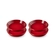 Jogo de 4 Pratos Fundos de Cerâmica 22 cm Vermelho Le Creuset