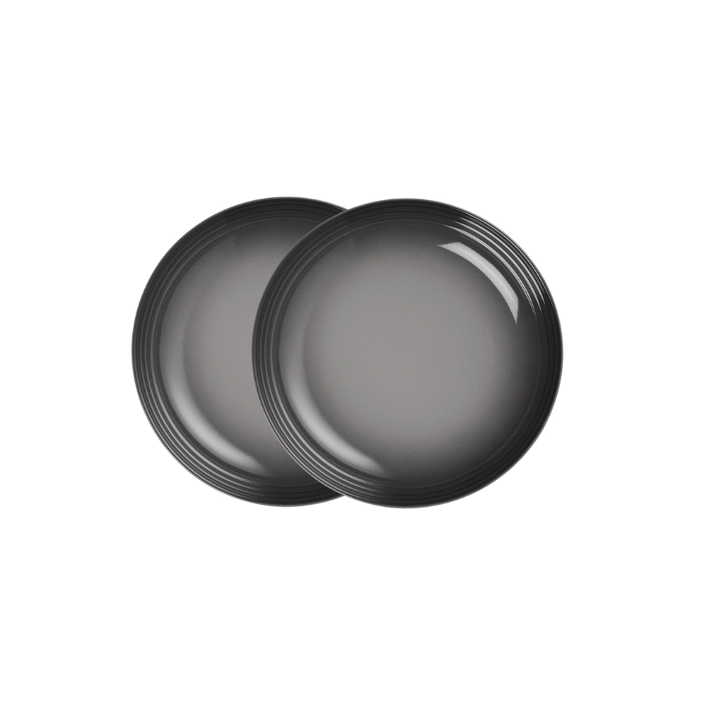 Jogo de 2 Pratos Fundos de Cerâmica 22 cm Flint Le Creuset