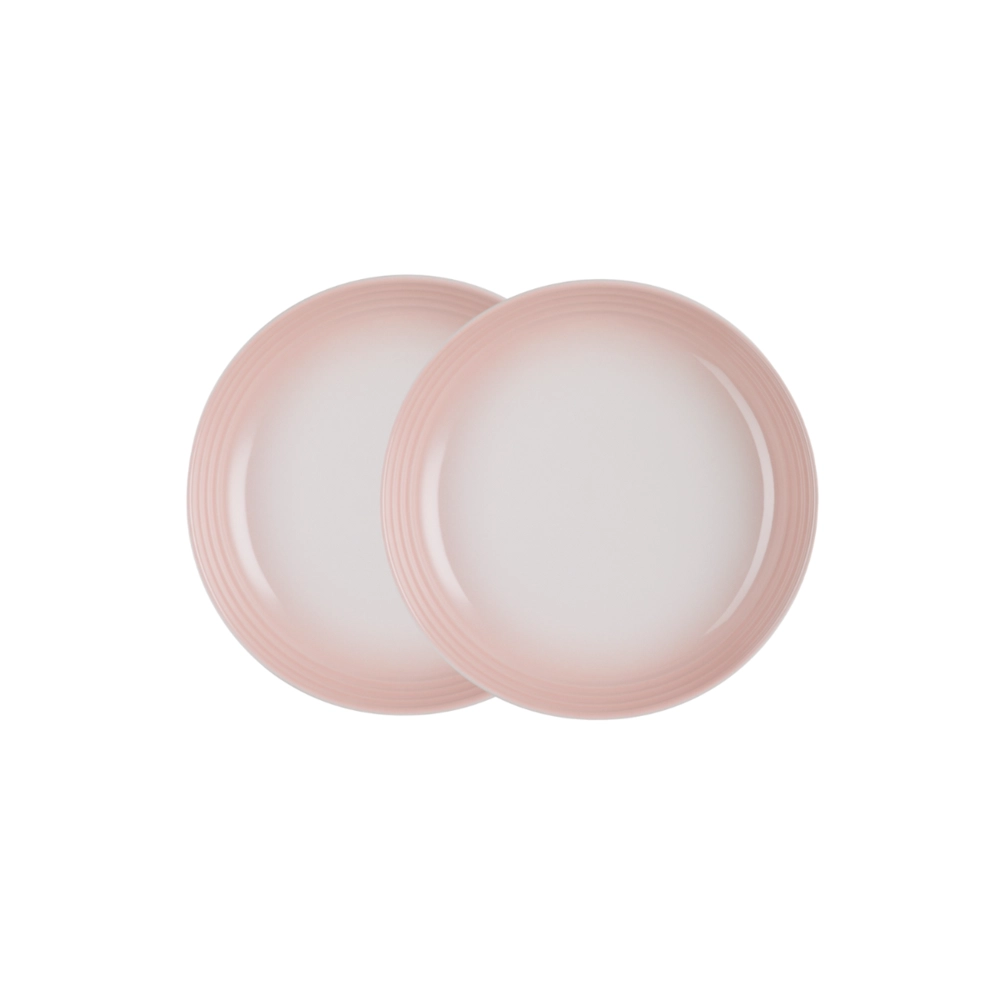 Jogo de 2 Pratos Fundos de Cerâmica 22 cm Shell Pink Le Creuset