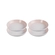 Jogo de 4 Pratos Fundos de Cerâmica 22 cm Shell Pink Le Creuset
