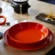 Jogo de 12 Pratos Fundos de Cerâmica 22 cm Laranja Le Creuset