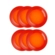 Jogo de 12 Pratos Rasos de Cerâmica 27 cm Laranja Le Creuset