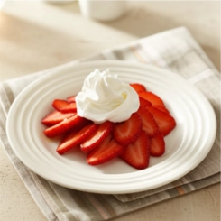 Prato Redondo de Cerâmica 17 cm Meringue Le Creuset