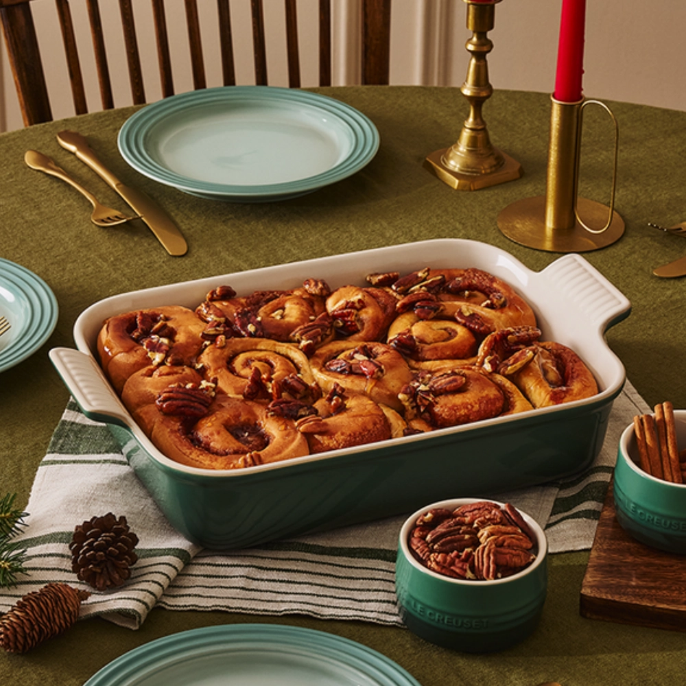 Travessa Retangular de Cerâmica Heritage 32 cm Artichaut Le Creuset