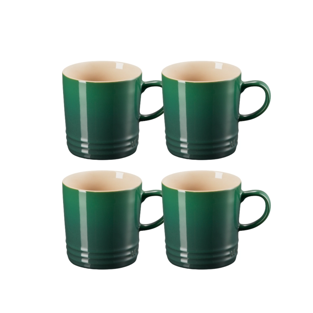 Jogo 4 Canecas de Chá de Cerâmica 350 ml Artichaut Le Creuset