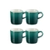 Jogo 4 Canecas Cappuccino de Cerâmica 200 ml Artichaut Le Creuset