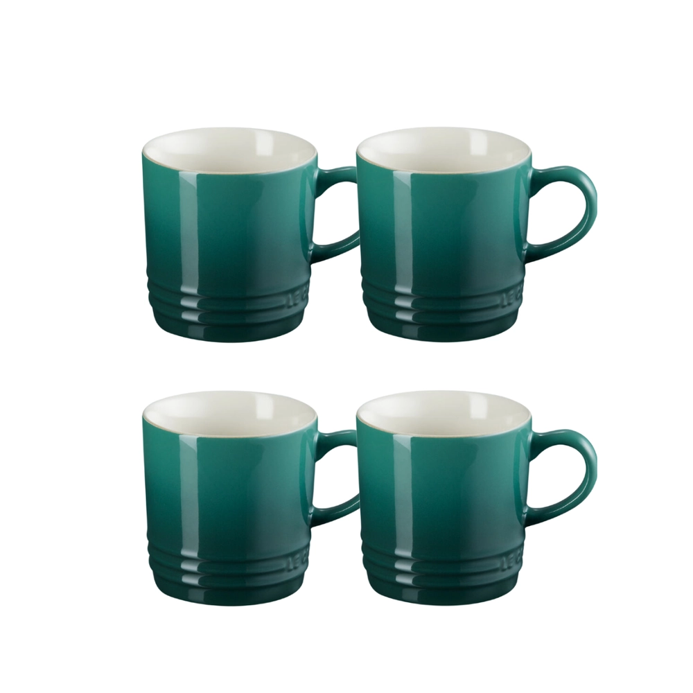 Jogo 4 Canecas Cappuccino de Cerâmica 200 ml Artichaut Le Creuset