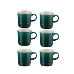 Jogo 6 Canecas Espresso de Cerâmica 100 ml Artichaut Le Creuset