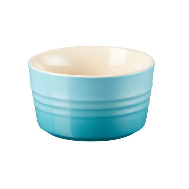 Jogo de 2 Ramekins de Cerâmica 240 ml Azul Caribe Le Creuset