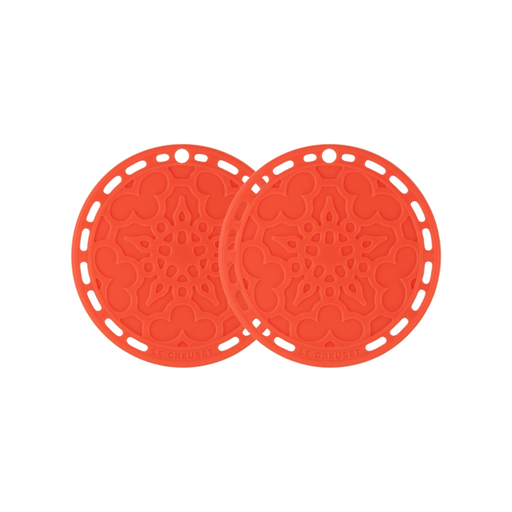 Kit de 2 Suportes de Silicone Laranja Le Creuset