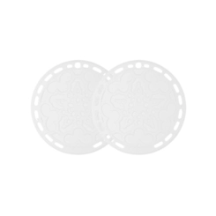 Kit de 2 Suportes de Silicone Branco Le Creuset