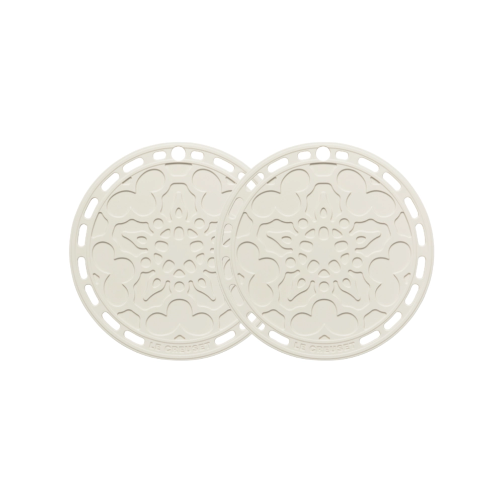 Kit de 2 Suportes de Silicone Meringue Le Creuset