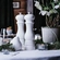 Conjunto de Moedores e Galheteiro Branco Le Creuset