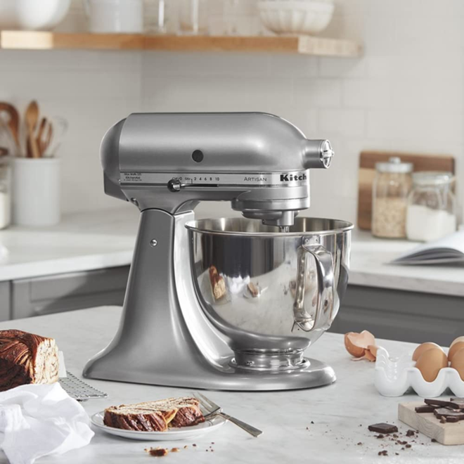 Batedeira Stand Mixer Artisan 110v Silver KitchenAid Loja
