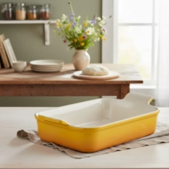 Travessa Retangular de Cerâmica Heritage 32 cm Nectar Le Creuset