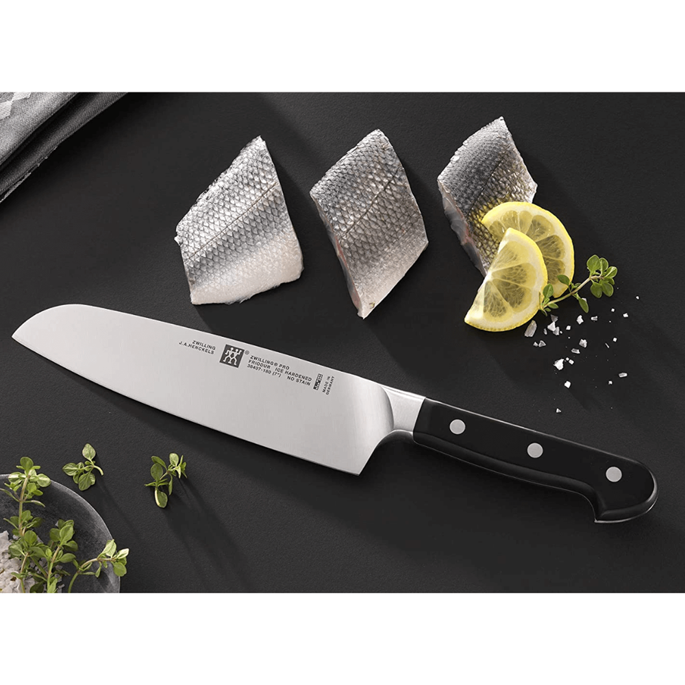 Faca Santoku Borda Lisa 18 cm Zwilling Pro