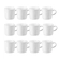 Jogo 12 Canecas de Chá de Cerâmica 350 ml Branco Le Creuset