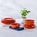 Aparelho de Jantar em Cerâmica 12 Peças Laranja Le Creuset