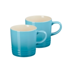 Jogo 2 Canecas de Chá de Cerâmica 350 ml Azul Caribe Le Creuset