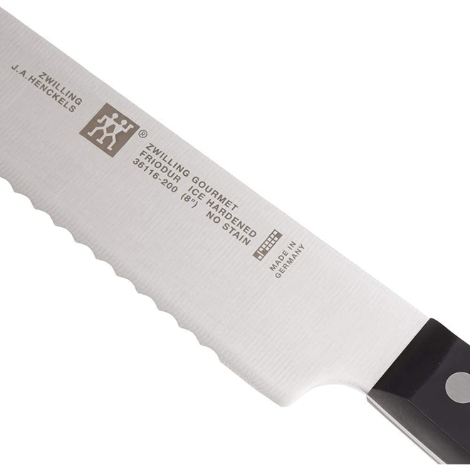 Faca para Pão com Borda Ondulada 8 Polegadas Zwilling Gourmet