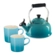 Kit Chaleira Tradicional e 2 Canecas 200 ml Azul Caribe Le Creuset