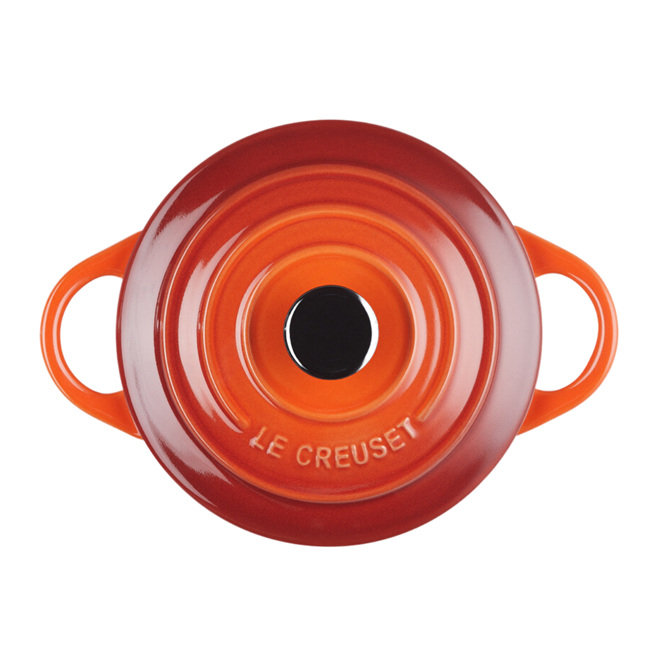 Mini Cocotte de Cerâmica Botão Preto 10 cm Cayenne Le Creuset