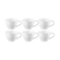 Jogo 6 Canecas Bistrô de Cerâmica 400 ml Branco Le Creuset