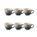 Jogo 6 Canecas Bistrô de Cerâmica 400 ml Flint Le Creuset
