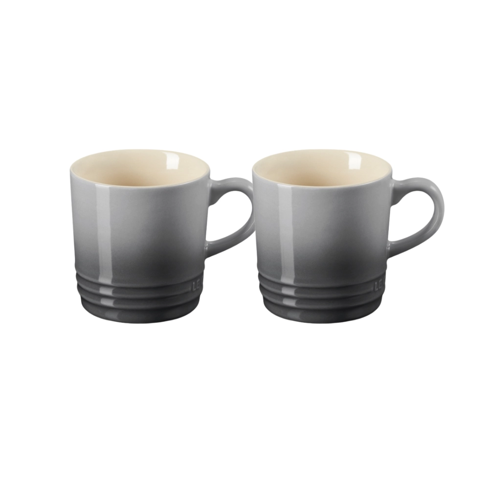 Jogo 2 Canecas Cappuccino de Cerâmica 200 ml Flint Le Creuset