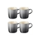 Jogo 4 Canecas Cappuccino de Cerâmica 200 ml Flint Le Creuset