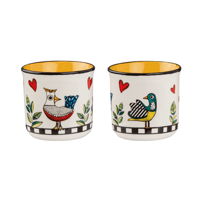Set Presina E Poggiamestolo Cocoricò Egan - Presina In Tessuto E Poggiamestolo In Porcellana, Accessori Per Cucina