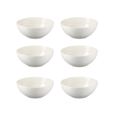Jogo de 6 Bowls para Cereal de Cerâmica 16 cm Meringue Le Creuset