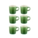 Jogo 6 Canecas Espresso de Cerâmica 100 ml Bamboo Le Creuset
