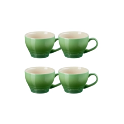 Jogo 4 Canecas Bistrô de Cerâmica 400 ml Bamboo Le Creuset