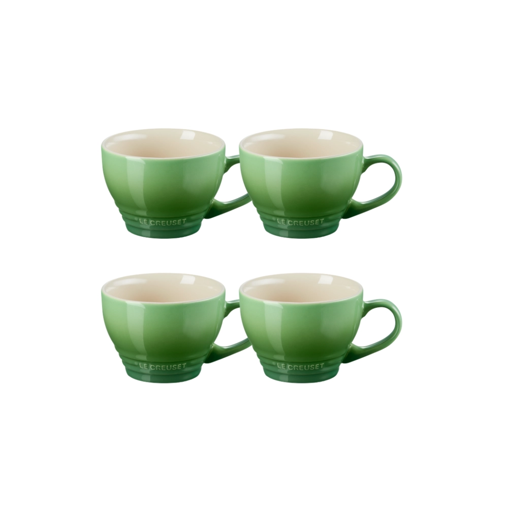 Jogo 4 Canecas Bistrô de Cerâmica 400 ml Bamboo Le Creuset