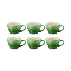 Jogo 6 Canecas Bistrô de Cerâmica 400 ml Bamboo Le Creuset