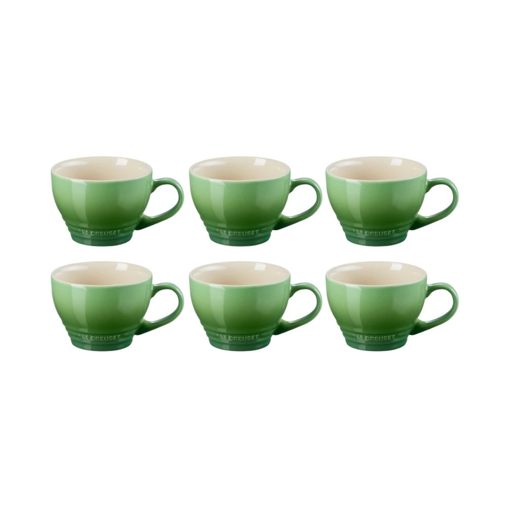 Jogo 6 Canecas Bistrô de Cerâmica 400 ml Bamboo Le Creuset