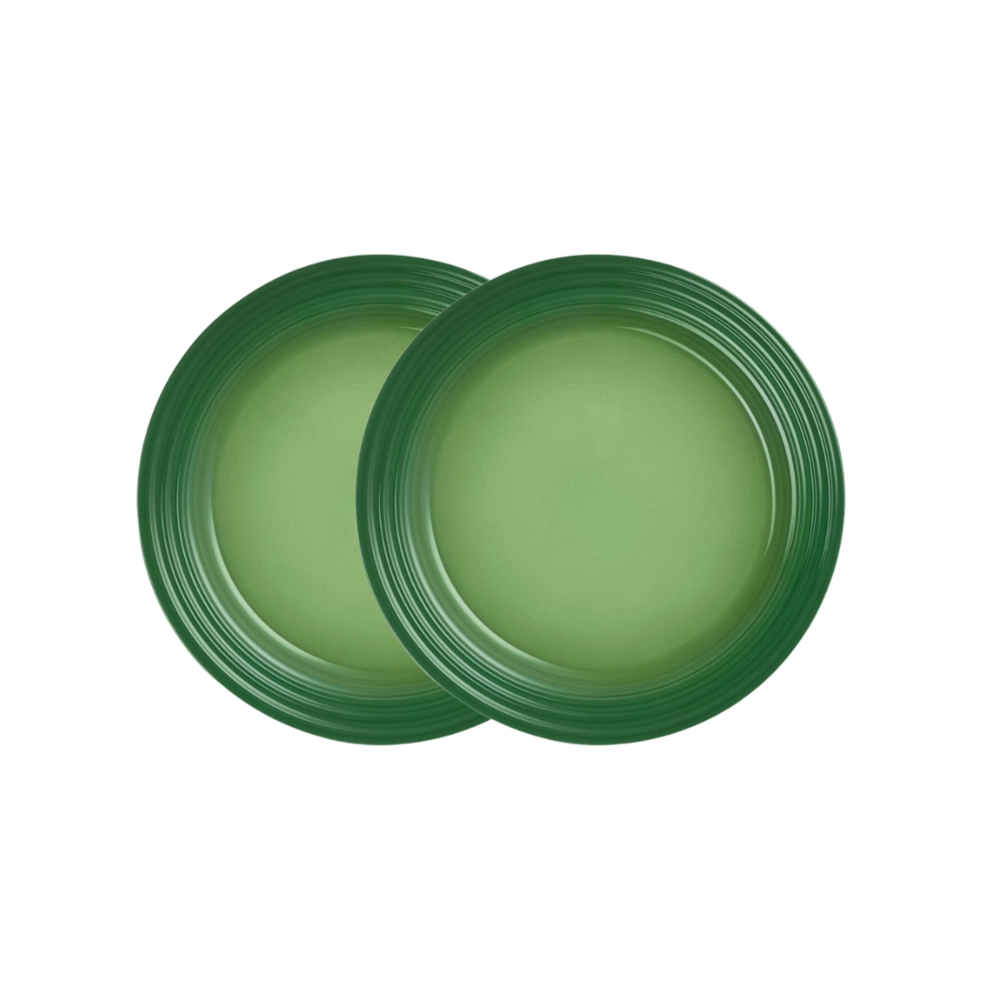 Jogo de 2 Pratos Rasos Cerâmica 27 cm Bamboo Le Creuset