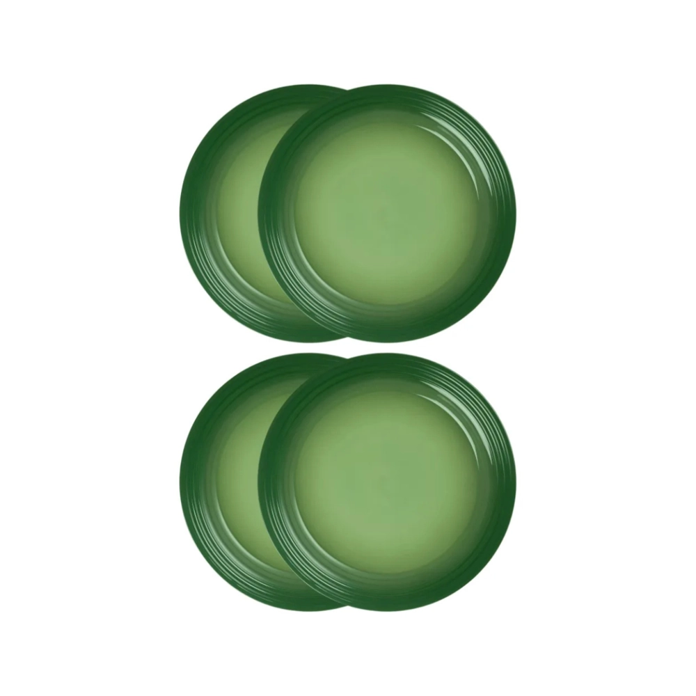 Jogo de 4 Pratos Rasos de Cerâmica 27 cm Bamboo Le Creuset