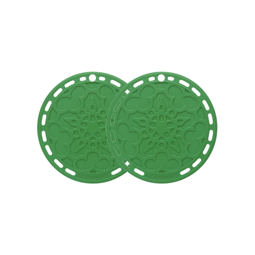 Kit de 2 Suportes de Silicone Bamboo Le Creuset