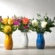 Vaso Flower em Cerâmica 16 cm Azul Marseille Le Creuset