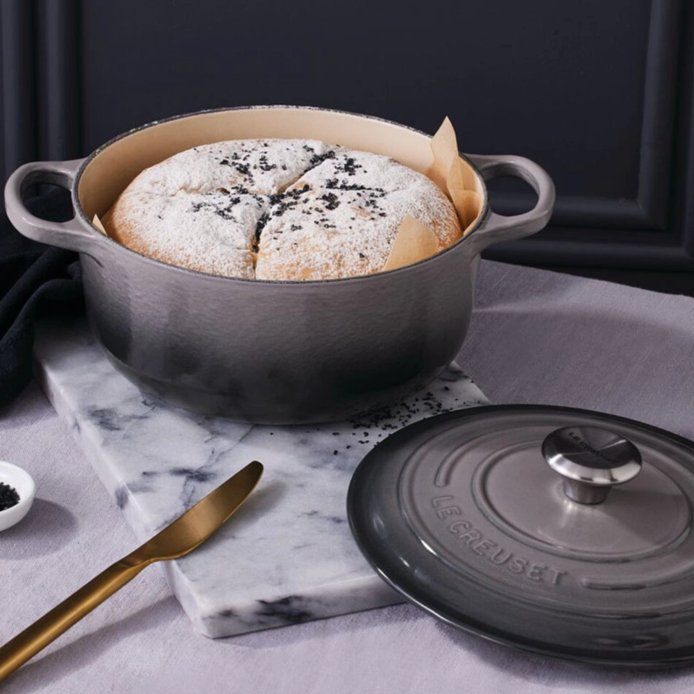 Panela Redonda Signature 16 cm Flint Le Creuset
