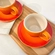 Conjunto 2 Canecas Espresso com Pires 200 ml Laranja Le Creuset